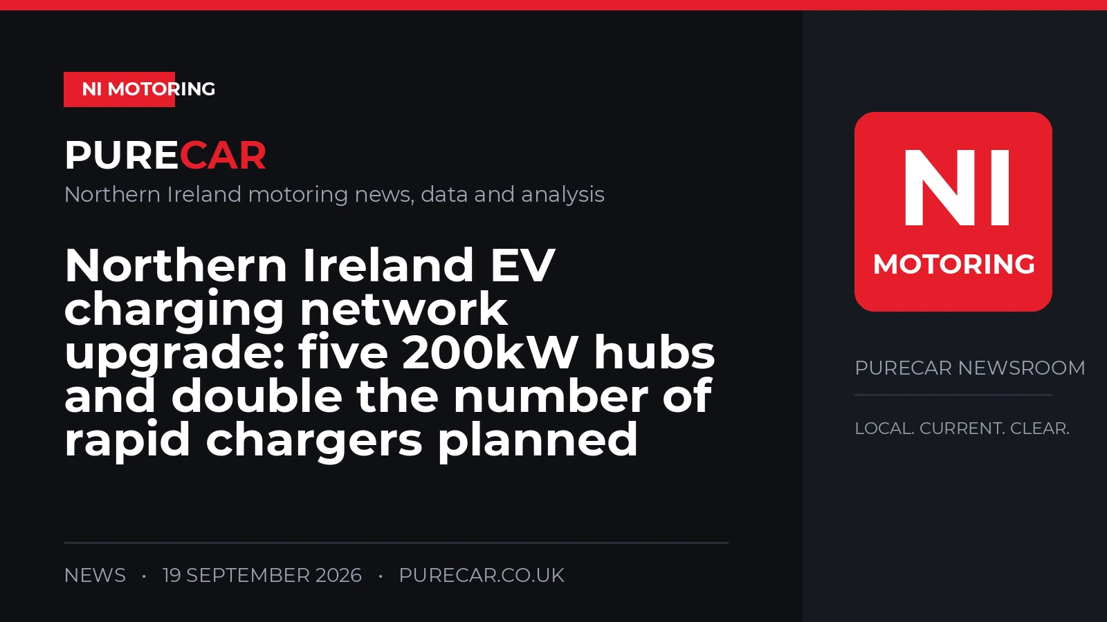 Northern Ireland EV charging network upgrade: five 200kW hubs and double the number of rapid chargers planned