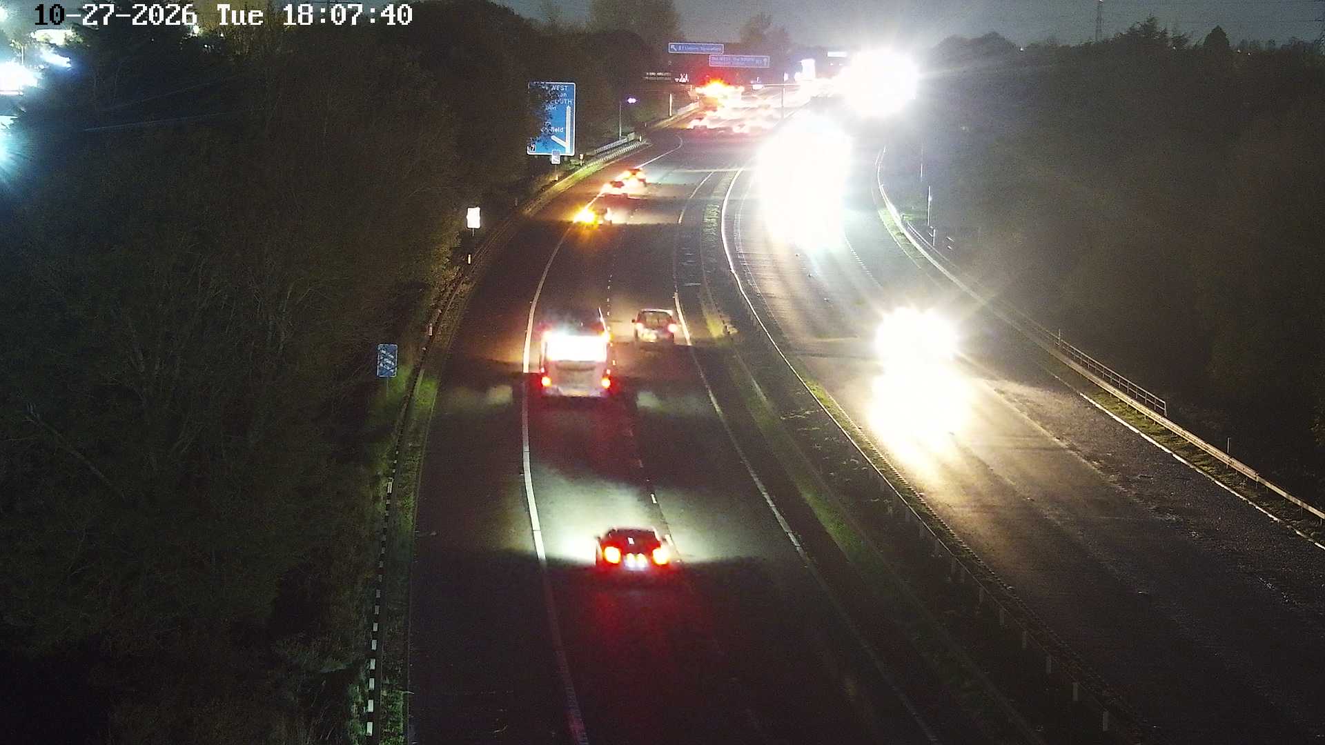 M1 Sprucefield traffic camera