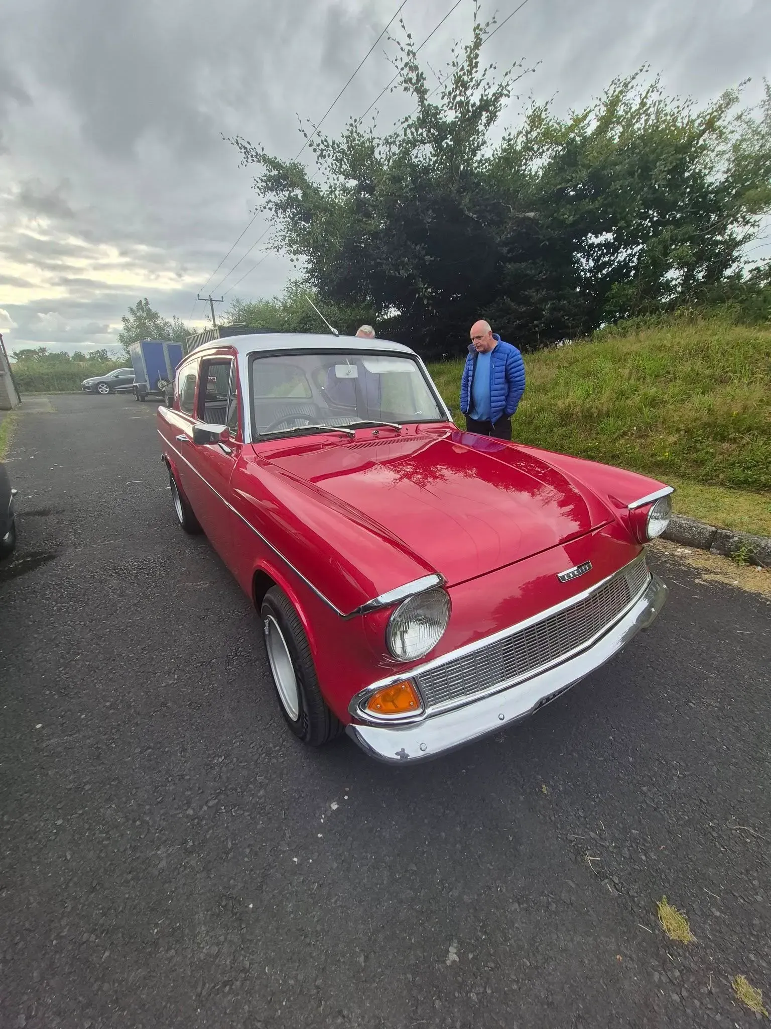 Magherally parish church cars and burgers