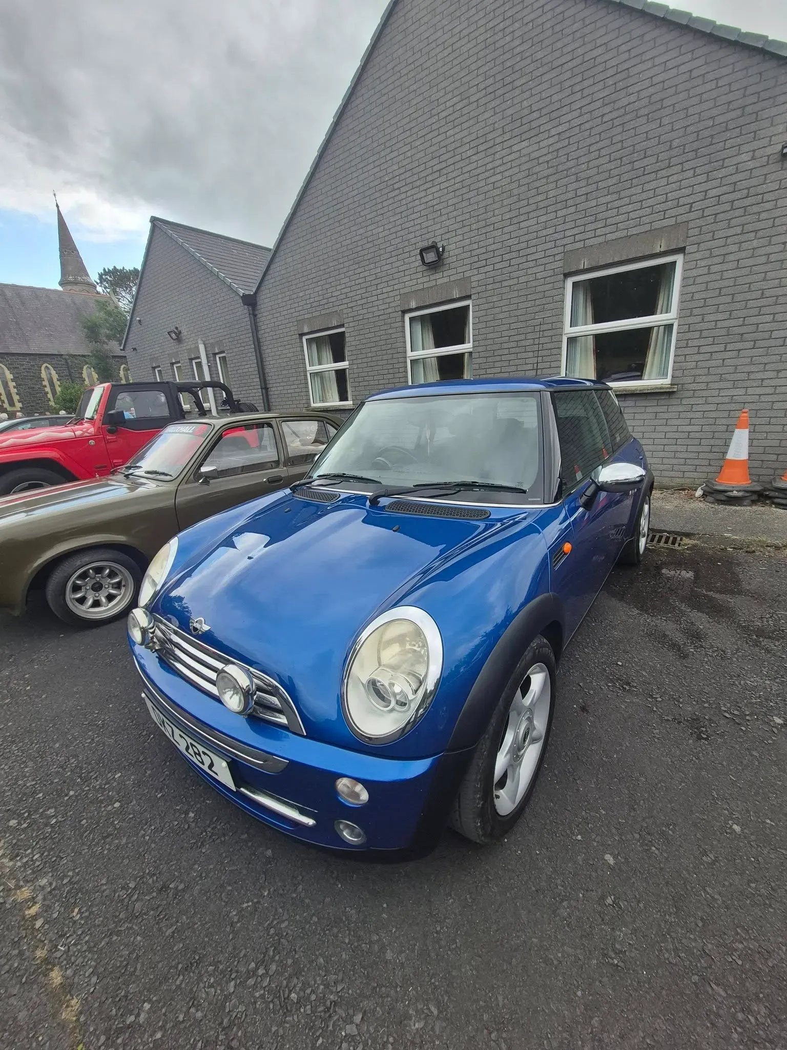 Magherally parish church cars and burgers
