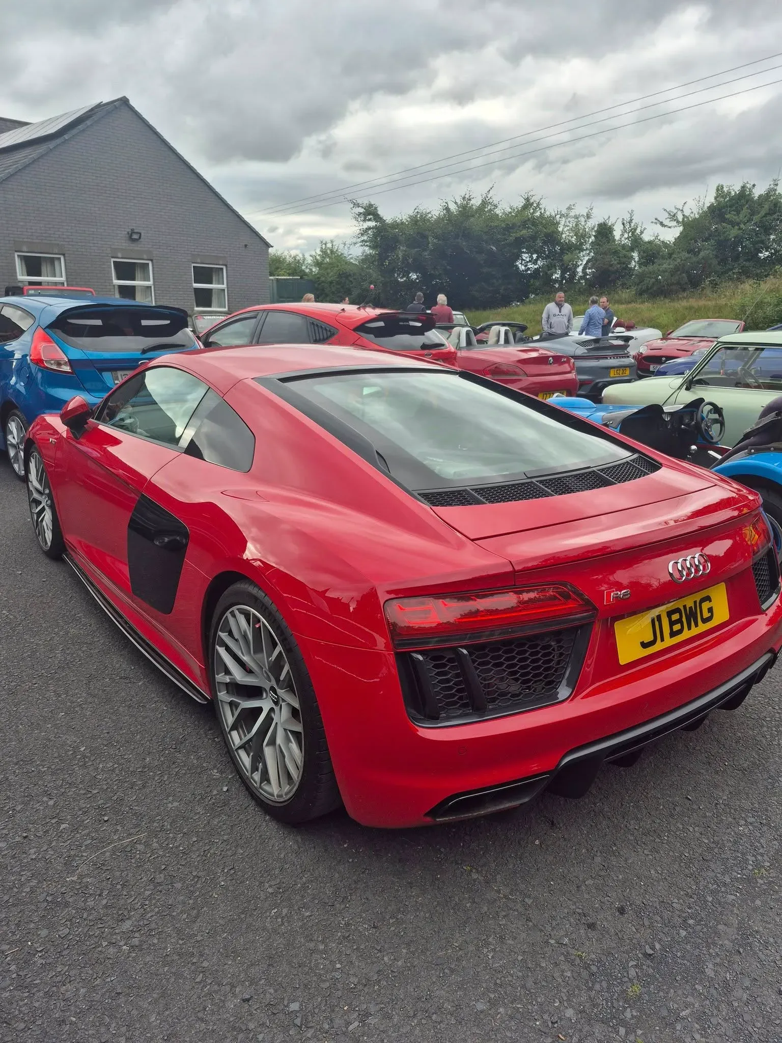 Magherally parish church cars and burgers