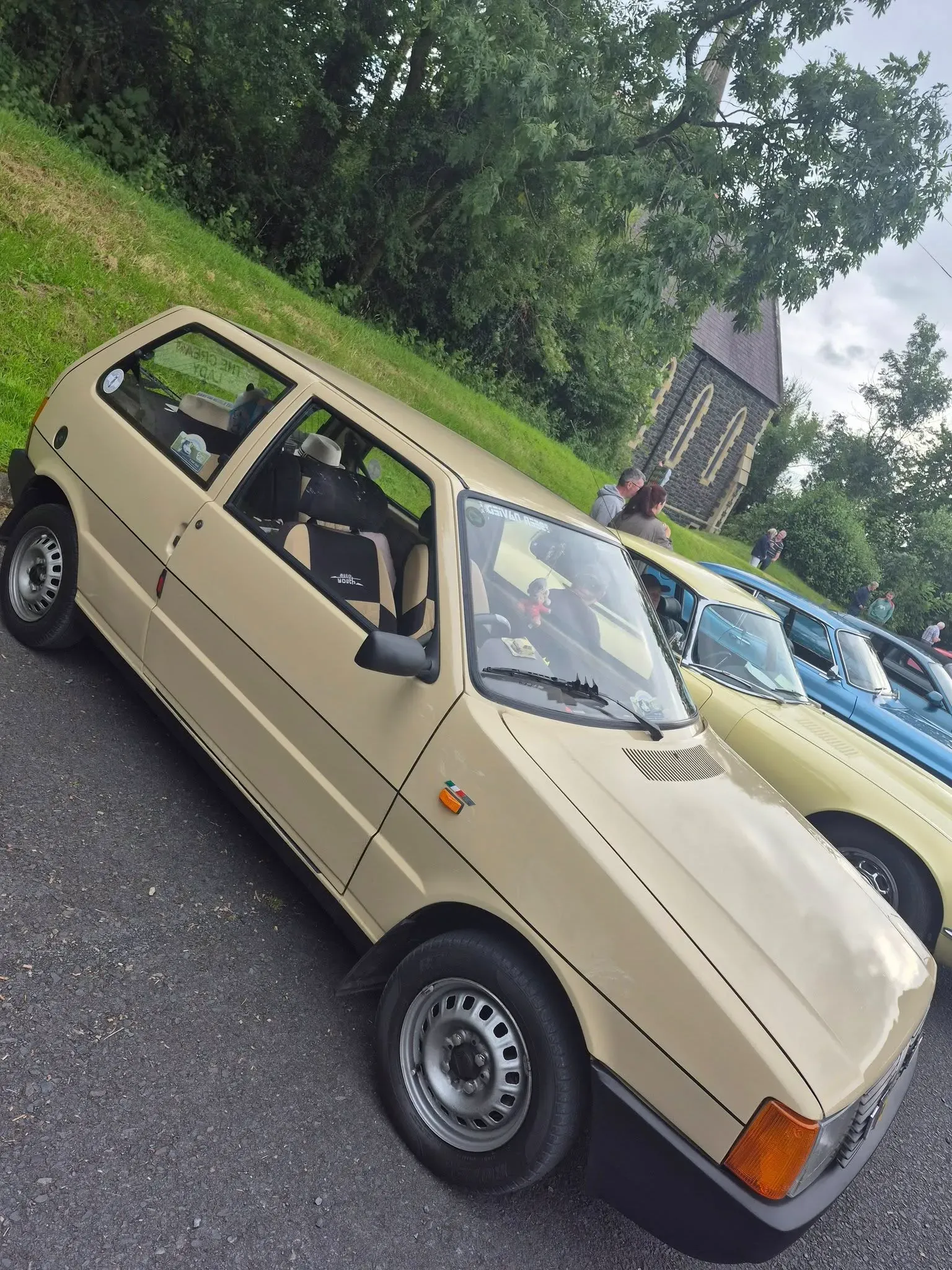 Magherally parish church cars and burgers