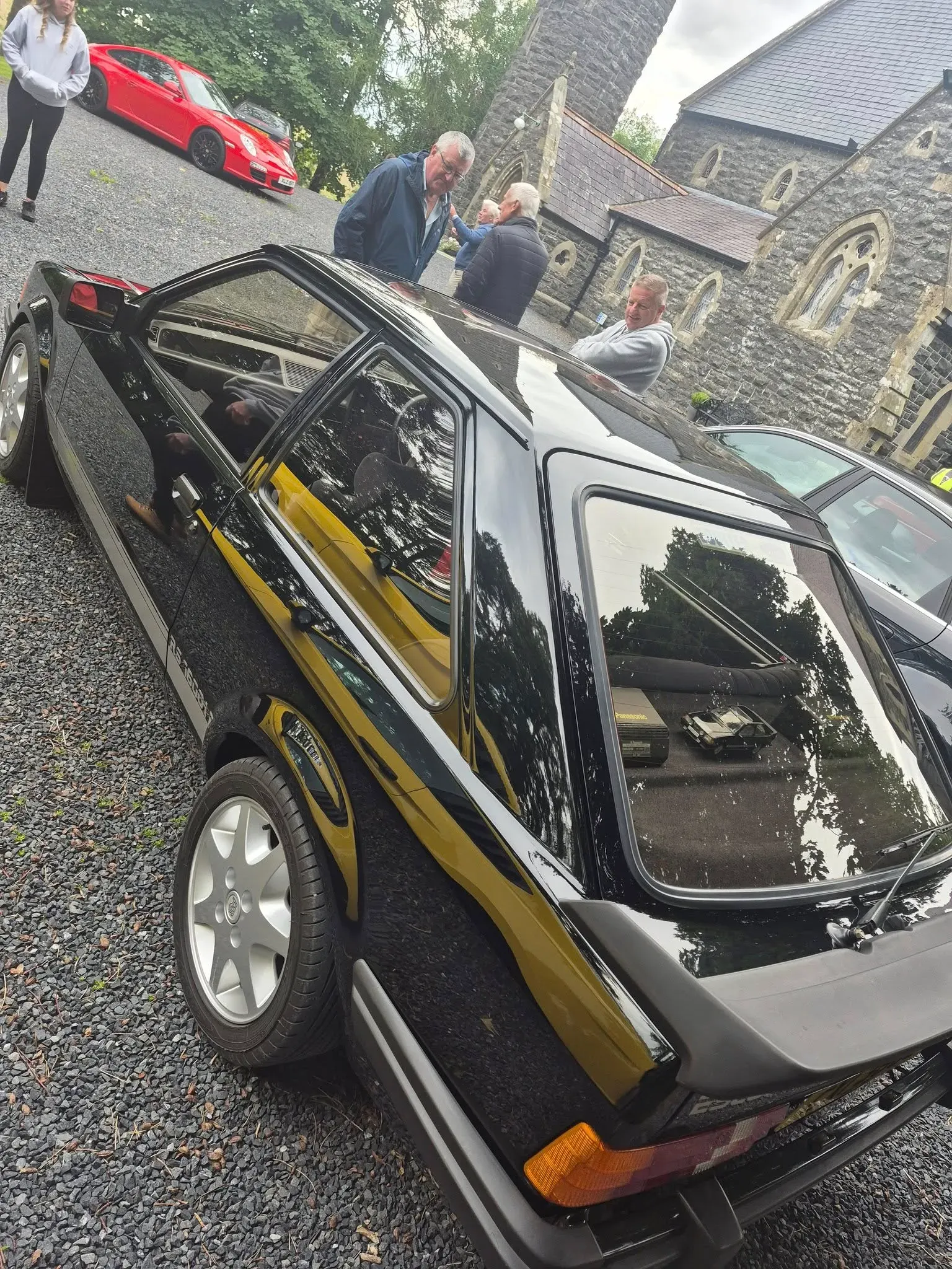 Magherally parish church cars and burgers